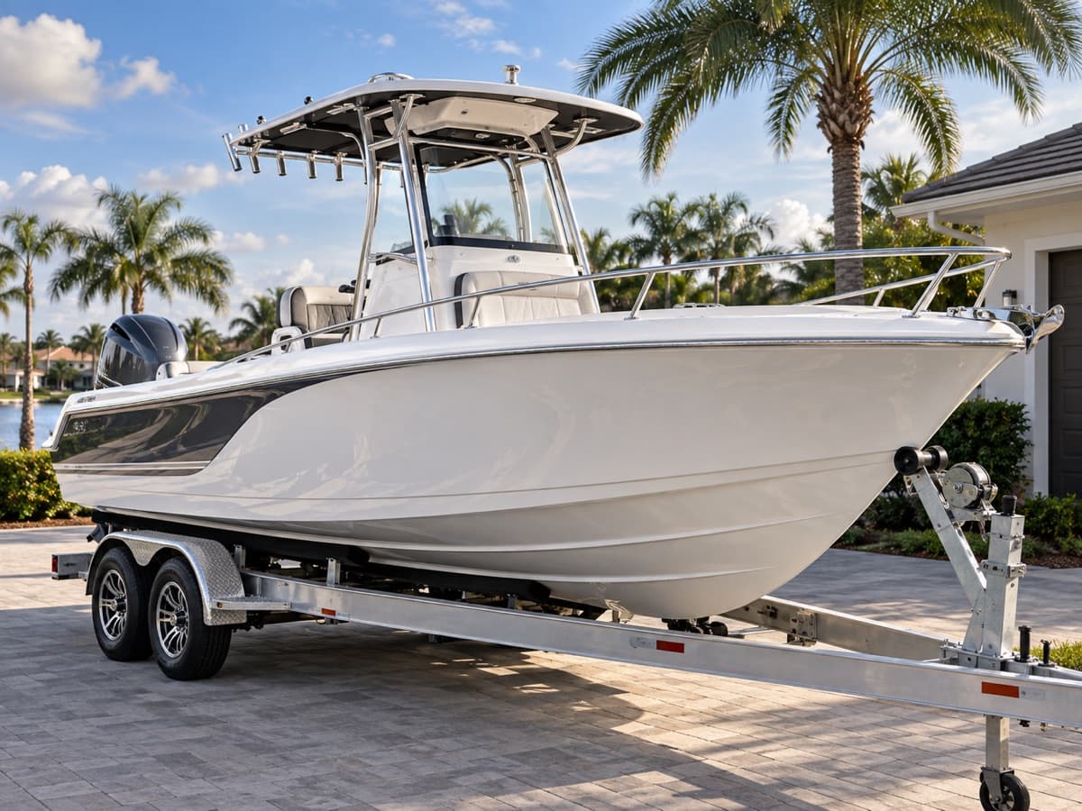 Boat paint correction and detailing