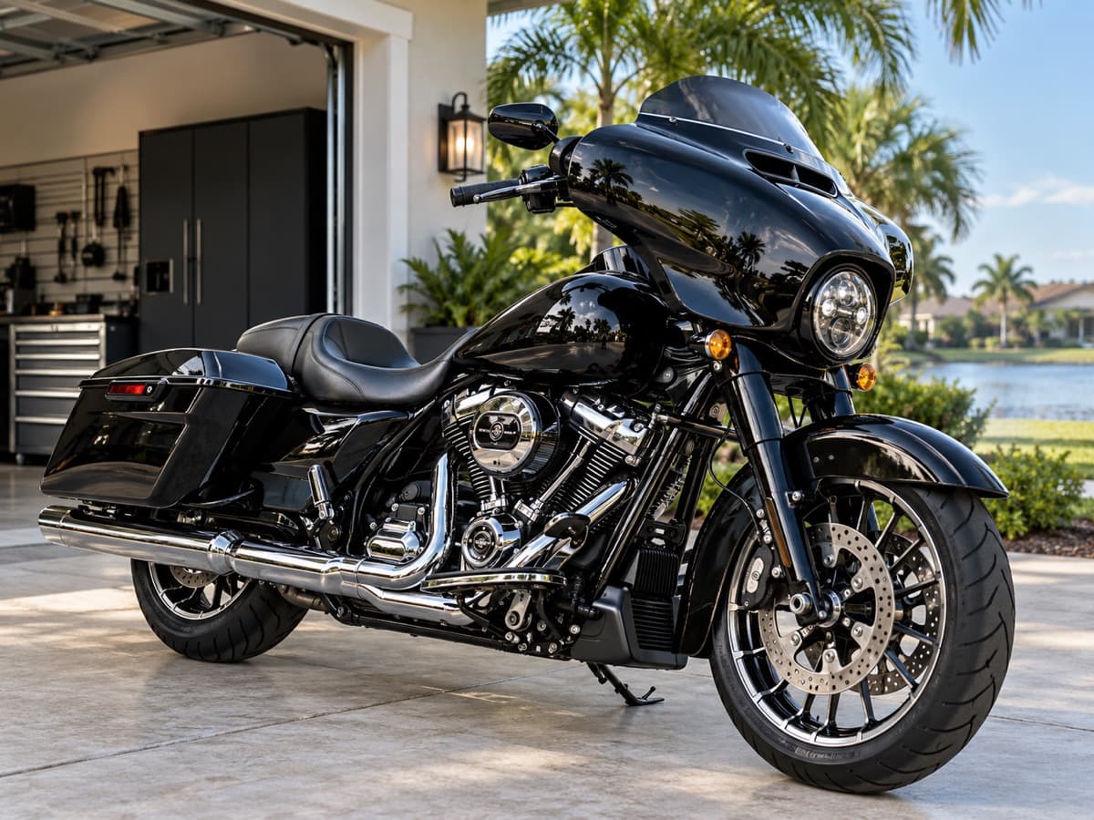 Moto paint correction and detailing
