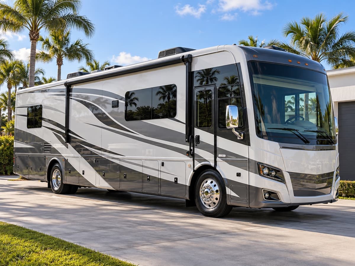 RV paint correction and detailing